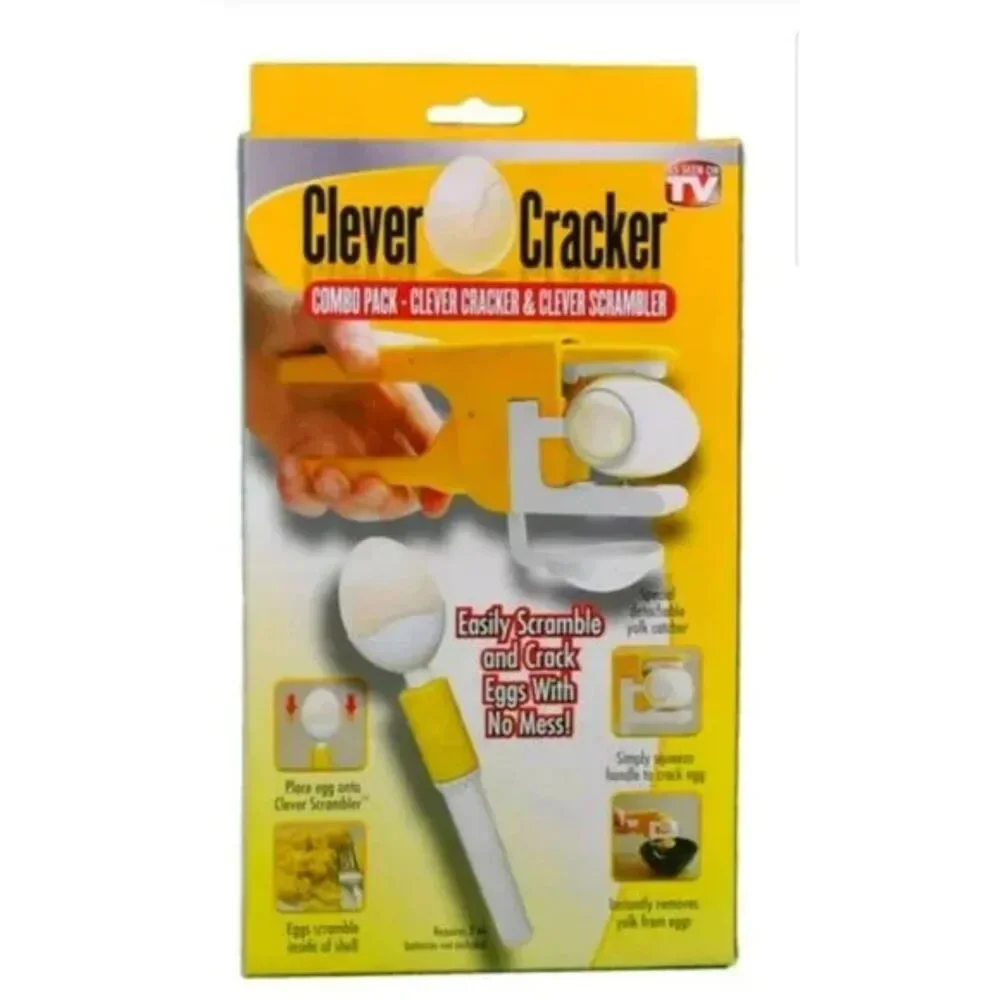 As Seen on TV, Combo Pack: Egg Clever Cracker & Egg Clever Scrambler, New In Box